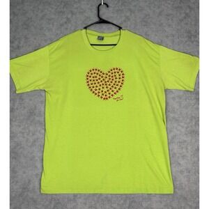 Lifeline Premium 2XL Sign Language Alphabet T-Shirt Green ASL Graphic Tee